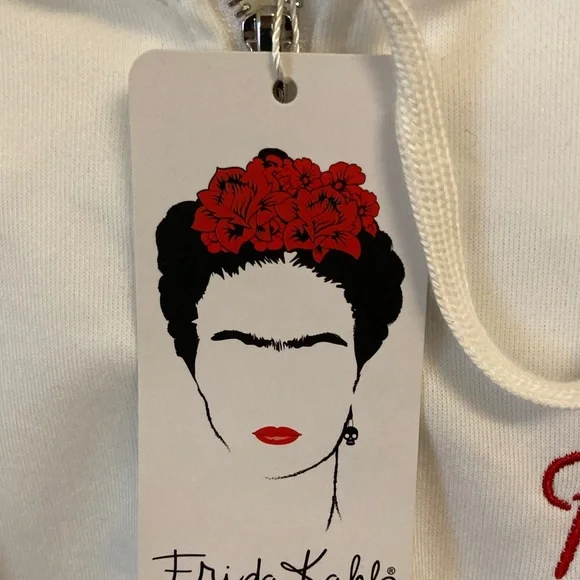 NWT Frida Kahlo x Shein Graphic Zip Front  Hoodie - Picture 6 of 10